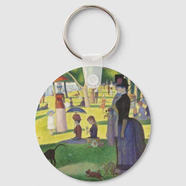 A Sunday on La Grande Jatte by Georges Seurat Keychain (Front)