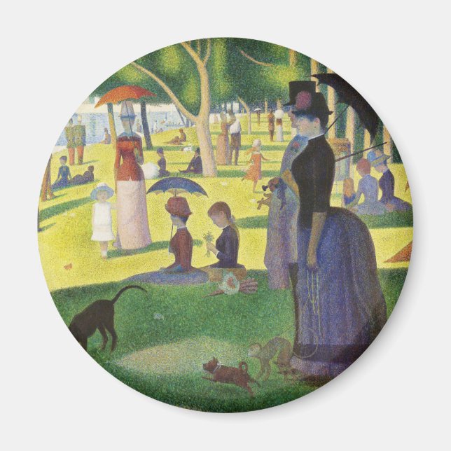 A Sunday on La Grande Jatte by Georges Seurat Magnet (Front)