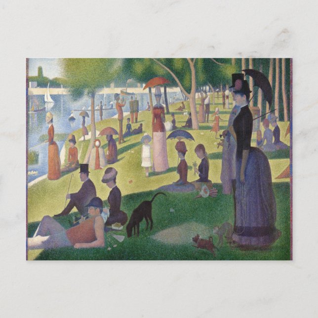 A Sunday on La Grande Jatte by Georges Seurat  Postcard (Front)