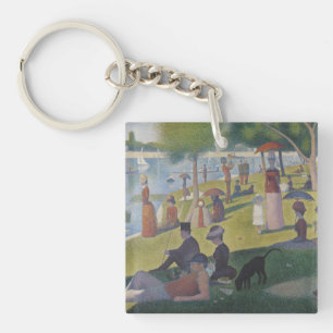 A Sunday on La Grande Jatte, Georges Seurat 1884 Keychain