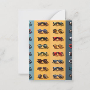 A sunglasses pattern design,  card