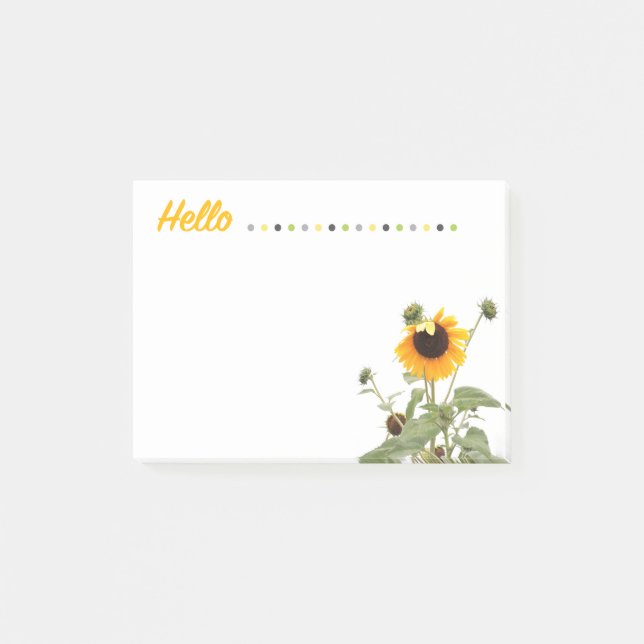 A Sunny Hello Notes (Front)