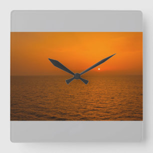A  Sunset On The Sea on wall clock