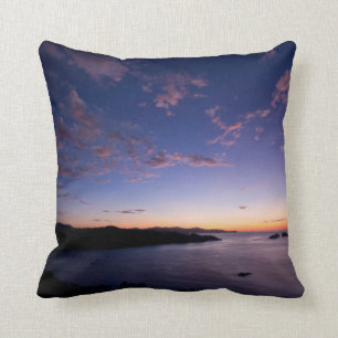 A Sunset Over The Ocean In Costa Rica Throw Pillow