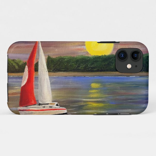 A Sunset Sail, by Gary Poling Case-Mate iPhone Case (Back (Horizontal))