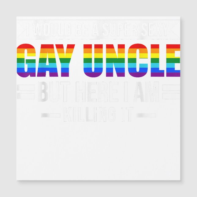 A super sexy Gay Uncle Guncle  (Front)