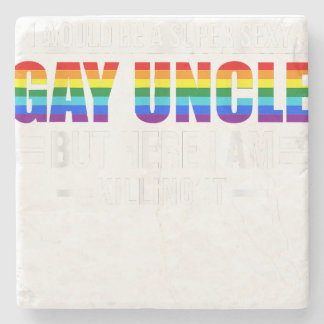 A super sexy Gay Uncle Guncle Stone Coaster