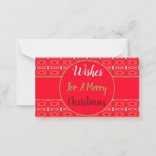 A Super Sweet Christmas Holiday Mini Note Card