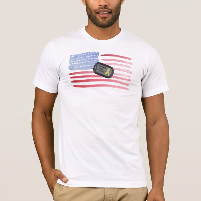 A Support Our Troops T-Shirt (Front)