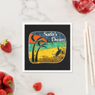 A surfer's dream  napkin