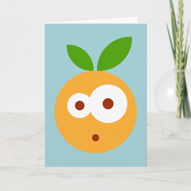 A surprised and googly eyed unbirthday card (Front)