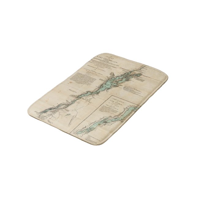 A Survey of Lake Champlain Bath Mat (Angled)