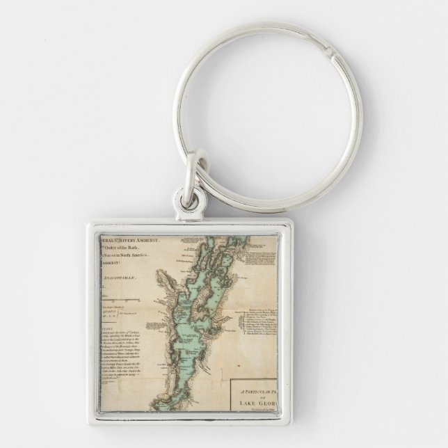 A Survey of Lake Champlain Keychain (Front)