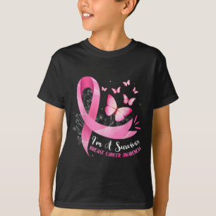 A Survivor Breast Cancer Awareness Pink Ribbon Wom T-Shirt