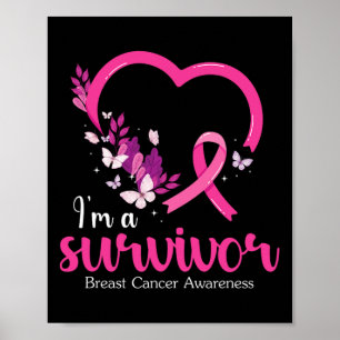 A Survivor Breast Cancer Awareness Women  Poster