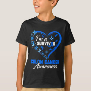 A survivor colon cancer awareness dark blue T-Shirt