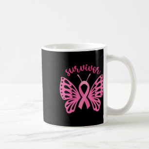 A Survivor Dragonfly Breast Cancer Awareness 1 Coffee Mug