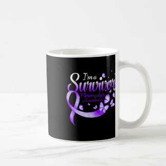 A Survivor Fibromyalgia Awareness Butterfly 1  Coffee Mug
