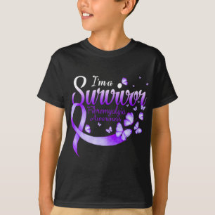 A Survivor Fibromyalgia Awareness Butterfly T-Shirt