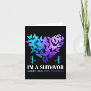 A Survivor Suicide Prevention Awareness Butterfly Card
