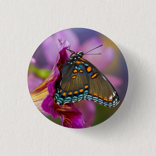 A Swallowtail Butterfly 1 Inch Round Button (Front)