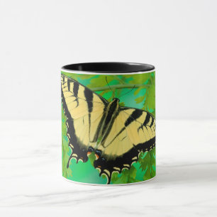 A Swallowtail Butterfly Landing Mug