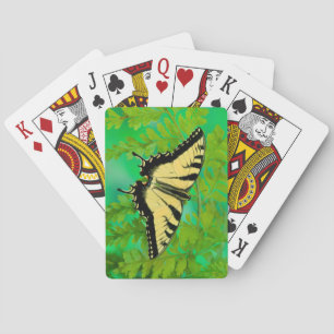 A Swallowtail Butterfly Landing Playing Cards