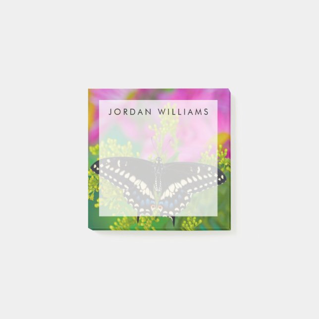 A Swallowtail-Butterfly Landing Post-it Notes (Front)