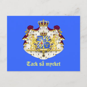 A Swedish Thank You Postcard
