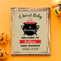 A Sweet Baby Is Brewing Halloween Baby Shower