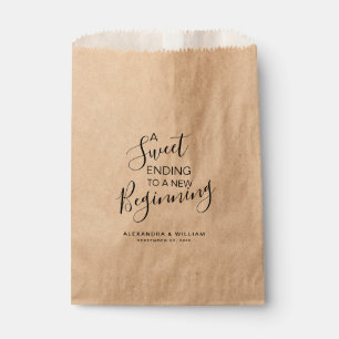 A Sweet Beginning Wedding Candy Bar Buffet FAVOR Favour Bag