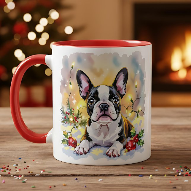 A Sweet Boston Terrier Christmas Mug (Creator Uploaded)