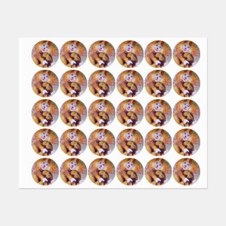 A sweet clown playing the violin