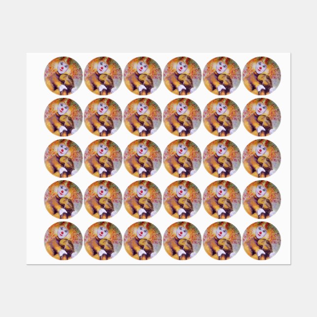 A sweet clown playing the violin (Sheet)