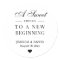 A Sweet Ending Wedding Favour Sticker