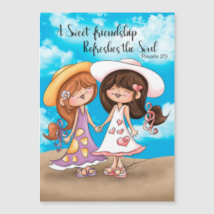 A Sweet Friendship Magnet Card