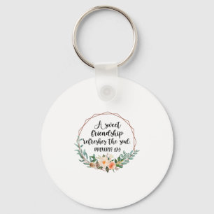 A Sweet Friendship Refreshes The Soul Friend Bff I Keychain