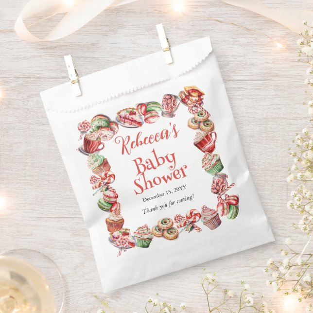 A Sweet Little Baby Candy Frame Baby Shower Favour Bag (Clipped)