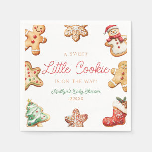 A Sweet Little Cookie Gingerbread Baby Shower Napkin