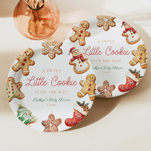 A Sweet Little Cookie Gingerbread Baby Shower Paper Plate