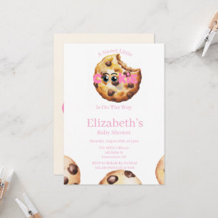 A Sweet Little Cookie Girl Baby Shower Invitation