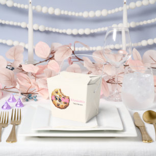 A Sweet Little Cookie Pink Baby Shower Favour Favor Box