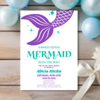A Sweet Little Mermaid Is On The Way Baby Shower