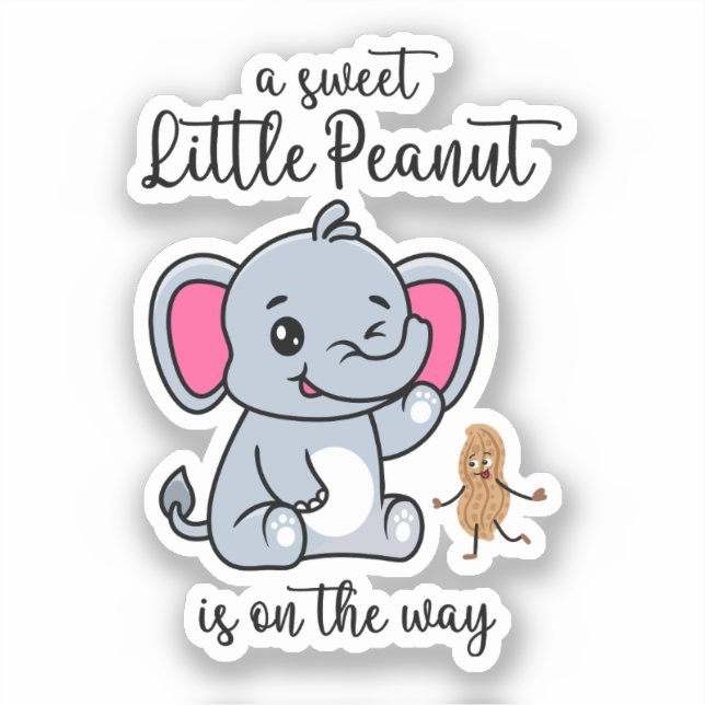 A Sweet Little Peanut In On The Way New Baby Cool (Front)