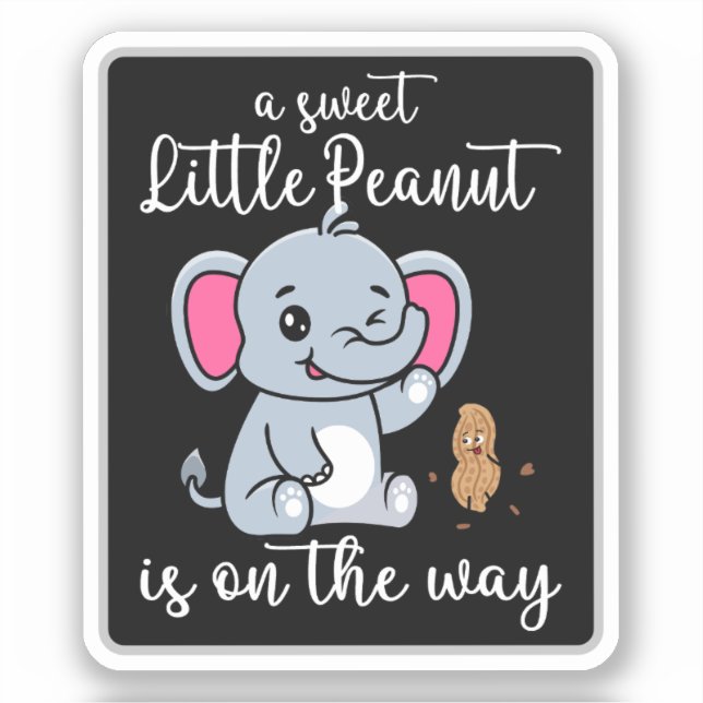 A Sweet Little Peanut In On The Way New Baby Cool (Front)