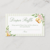 A Sweet Little Pear Baby Shower Diaper Raffle 