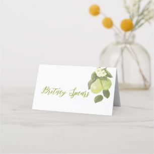 A Sweet Little Pear Place Card