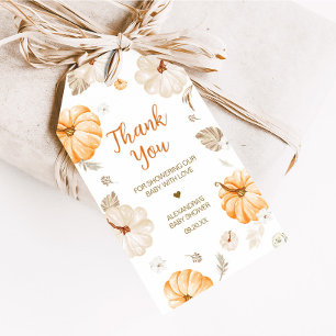 A Sweet Little Pumpkin Fall Baby Shower Favor Tags