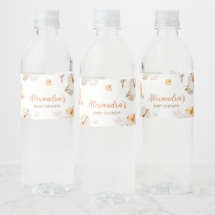 A Sweet Little Pumpkin Fall Baby Shower Water Bottle Label