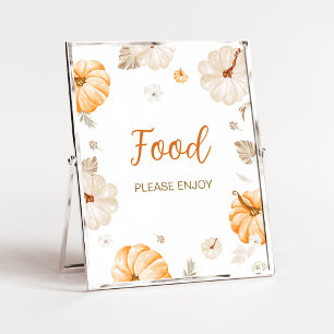 A Sweet Little Pumpkin Food Sign